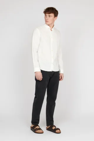 Langarm - Hemd Gerade Passform white
