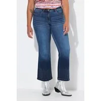 Angel of Style 5-Pocket-Jeans Jeans Flared Fit Glitzersteinchen-Saum 5-Pocket