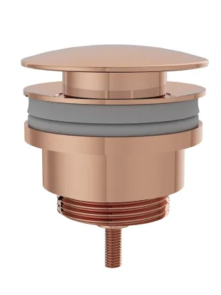 VitrA Zubehör Push-Open-Ventil Metall d: 62 mm runde Form G 1 1/4" Kupfer Soft,A4514929 A4514929
