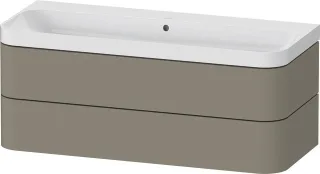 Duravit Happy D.2 Plus c-shaped Set wandhängend Stein Grau 1175x490x480 mm - HP4349N92920000 HP4349N92920000