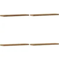 vidaXL Regal Wandregale 4 Stk. Artisan-Eiche 40x10x1,5 cm Holzwerkstoff, 4-tlg.