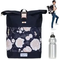 ELEPHANT Rucksack Damen Freizeitrucksack A4 groß 13038, Laptop Tasche Travel Geheimfach Daypack large + Trinkflasche