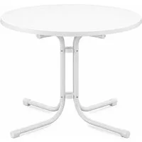 Beautissu Bistrotisch Bistrotisch Bistroni WP Ø80xH70cm Weiß, Campingtisch Partytisch Esstisch Gastro Bistroni