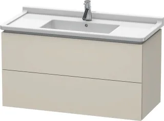Duravit L-Cube Waschtischunterbau wandhängend Taupe Matt 1020x469x558 mm - LC626609191 LC626609191
