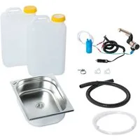 ad-ideen Waschbecken 12V Camping Spüle Bausatz 325x265x100mm 19L T4 T5 T6