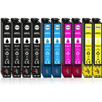 Druckerparadies 10er Pack Druckerpatronen 405 405XL kompatibel für Epson WF-7840 Tintenpatrone (10-tlg)