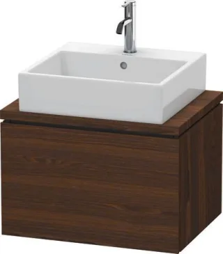 Duravit L-Cube Konsolenwaschtischunterbau wandhängend Nussbaum gebürstet Matt 620x477x400 mm - LC580 LC580006969