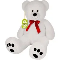 monzana Kuscheltier Deuba (1-St), Teddybär L - XXXL 50-175cm verschiedene Farben Weiches Fell Schleife