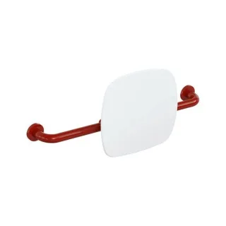Hewi 801 Rückenstütze 801.51.916133 Wandabstand 150mm, Lehne signalweiß, rubinrot