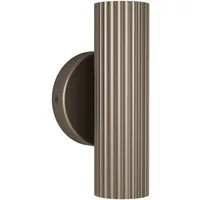 EGLO Wandleuchte PORTILLO Wandlampe - Alu, Stahl - GU10 - 2X5W - IP20, ohne Leuchtmittel, Wandstrahler, Wandspot, Wohnzimmer, Flur, L10,5 x H20 x AL8,5 cm