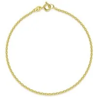 Silberkettenstore Goldarmband Erbskette Armband 1,9mm - 333 Gold, Länge wählbar von 17-23cm