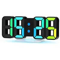 AIMAX Wecker Wecker uhr Dimmbar Stufenlos Digitalwecker Wanduhr 3 Einstellbaren Helligkeitstufen dimmbare Nachtlichtfunktion