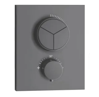 Herzbach DEEP GREY PUSH Thermostat Unterputz, 23.803055.2.06 23.803055.2.06
