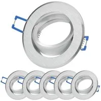 Sweet LED Deckenspot spot aluminium GU10 schwenkbar 6 stück, ohne Leuchtmittel, Einbauspots, Deckenspots, Einbaustrahler, Deckenlampe