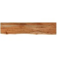 vidaXL Tischplatte Wandregal 110x20x2,5 cm Rechteckig Massivholz Baumkante (1 St)
