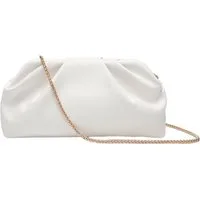 Zaewry Clutch Damen Clutch Cloud Pleated Abendtasche Elegante Tasche Handtasche, PU Leder Schultertasche für Hochzeit mit Reißverschluss