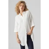 Vero Moda Hemdblusenkleid VMNATALI 3/4 LONG OVERSHIRT NOOS Sommerkleid, mit 3/4 Ärmel