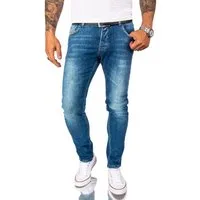 Rock Creek Slim-fit-Jeans Herren Jeans Stonewashed Blau RC-2164