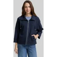 TOM TAILOR Sweatjacke Strick & Sweatshirts Boxy Fit Scuba Sweatjacke