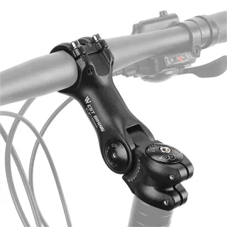 WEST BIKING 60° Adjustable Bicycle Handlebar Booster 25.4mm Aluminum Alloy Bike Front Fork Stem Adapter