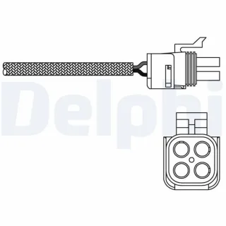 Delphi Lambdasonde vor Katalysator Renault Espace Laguna Safrane