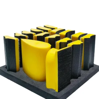 16 PCS Handheld Hand Sanding Blocks Set Hook and Loop Interchangeable Design for Diverse Applications Perfect for DIY En