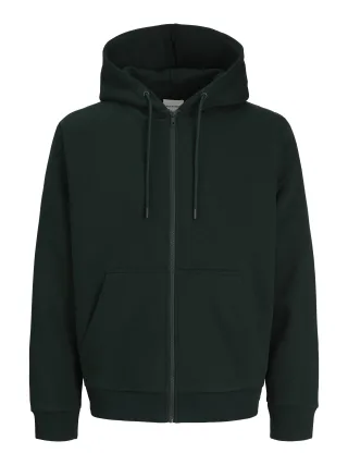 JACK&JONES - JJEBRADLEY SWEAT ZIP HOOD NOOS Scarab - Gr. - L