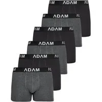 ADAM JEANS Boxershorts Herren Boxershorts aus extra weicher 100% Baumwolle Trunks Men Boxer-1 (6-St., 2er Set, 6er Set, 8er Set, 10er Set, 12er Set) Boxershorts Herren Boxer Shorts Männer Unterhosen Trunks Underwear