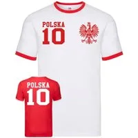 Blondie & Brownie T-Shirt Herren Polen Polska Sport Trikot Fußball Weltmeister WM Europa EM