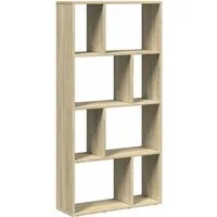 vidaXL Bücherregal Bücherregal Sonoma-Eiche 60x20x120,5 cm Holzwerkstoff, 1-tlg.