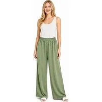 Worldclassca Stoffhose Worldclassca Crinkle-Hose Stoffhose Strandhose Weite Sommerhose Leicht Neue Kollektion - Stilvolle und gemütliche Sommer Mode für Damen