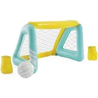 Intex Aufblasbare Schwimmfigur Poolgame Fun Goals mit Tor und Ball türkis 140x89x81cm, im Pool oder außerhalb des Pools