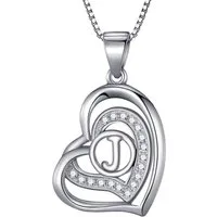 Morella Kette mit Anhänger Buchstabenkette Halskette (1-tlg), Zirkoniasteine