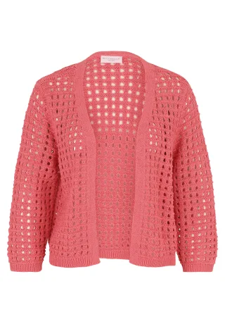 betty barclay - so cosy - - Casual-Strickjacke calypso coral - Gr. - 42
