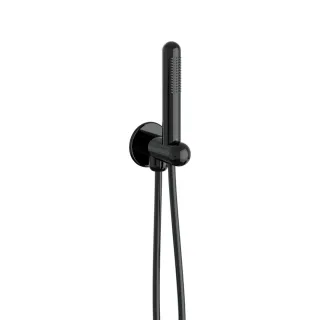 VitrA Liquid Handbrause-Set Wandhalterung G 1/2" Schwarz Hochglanz,A4279639 A4279639