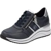 Remonte Keilsneaker, Freizeitschuh, Halbschuh, Schnürschuh mit Metallic-Kontrastbesätzen