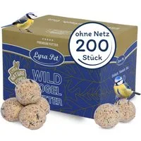 Lyra Pet 200 Stk. Lyra Pet® Premium Meisenknödel ohne Netz à 85 g Vogelfutter, für: Wildvogel