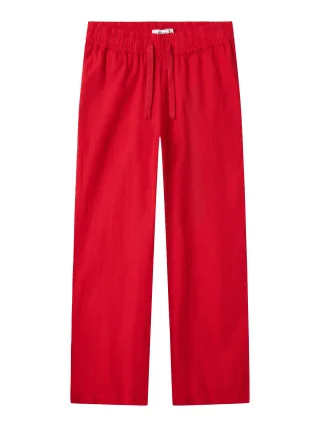 NAME IT - NKFFALINNEN STRAIGHT PANT chinese red - Gr. - 134