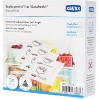 Xavax Geruchsfilter 3x Ersatz Geruchs-Filter Aktivkohle Durafresh, Kühlschrank-Filter gegen schlechte Gerüche für alle Kühlschränke
