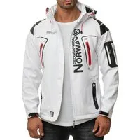 Geographical Norway Softshelljacke Herren Regular Fit Jacke batechno men Wind- und wasserabweisend mit abnehmbarer Kapuze