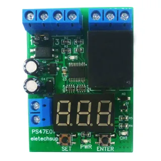 DC 12V 24V LED Digital Relay Switch Control Board Module Relay Module Voltage Testing Charging Discharge Monitor Test Mo