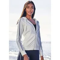 H.I.S Kapuzensweatjacke mit Piping an den Ärmeln. Ideal für Sport- und Freizeit.