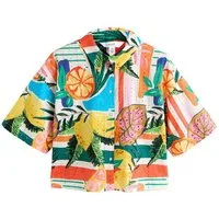 Next Jumpsuit Sommerhemd mit Lochstickerei (1-tlg)