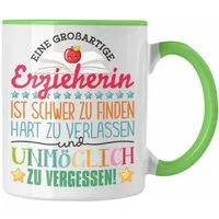 Trendation Tasse Trendation - Erzieherin Abschied Tasse Abschiedsgeschenk Spruch Kinder