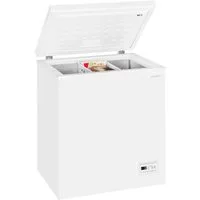 exquisit Gefriertruhe GT150-E-041E weiss, 70,5 cm breit, 142 l, 2‑in‑1 Gefrier- & Kühltruhe mit LED, individuell einstellbar
