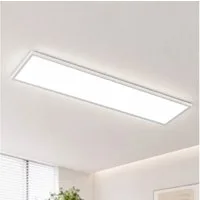 ZMH LED Deckenleuchte LED 3000-6500K dimmbar 100/120cm Schwarz/Weiß Deckenlampe, Augenschutz, LED fest integriert, warmweiß, neutralweiß, kaltweiß, 40W Rechteckig 4100LM Timer Memory Bürolampe
