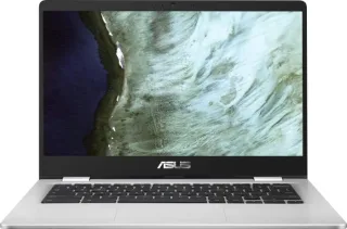 Asus Chromebook C423NA-EC0376 [14" Celeron N3350 11GHz 8GB RAM 64GB eMMC Intel HD Graphics 500 Chrome OS] silber