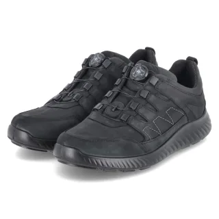Jomos Halbschuhe - Gr. 42 - Schwarz - Leder & Textil
