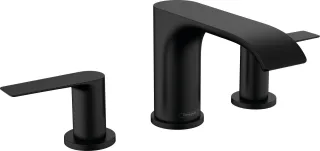 Hansgrohe 3-Loch Waschtischarmatur 95 Vivenis m.Zugstangen-Ablaufgarnitur mattschwarz, 75033670 75033670