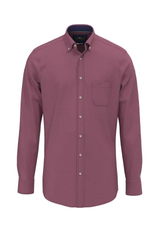 FYNCH-HATTON - Essential Flannel, B.D., 1/1 deep merlot - Gr. - XL